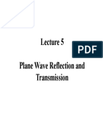 Plane Wave Reflection and Transmission