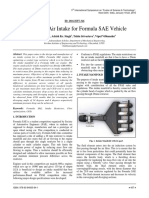 Analysis of Air Intake For Formula SAE Vehicle Vehicle