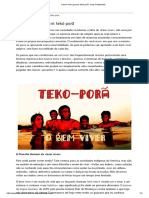 O Bem Viver Guarani - Tekó Porã - Raiz Cidadanista