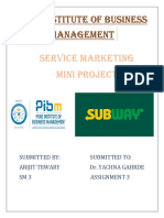 SERVICE MARKETING Mini Project