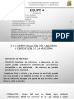 2.7.1 Determinación Del Universo y Obtención de La Muestra