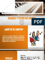 Clases y Tipos de Canto