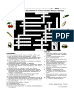 Crucigrama Alimentos PDF