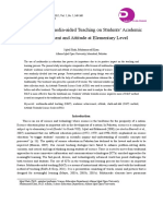 Impact of Multimedia-Aided Teaching On Students' Academic Achievement and Attitude at Elementary Level