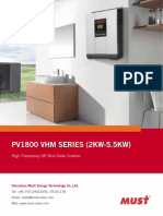 Inversor PV1800 VHM (220V) SPECS