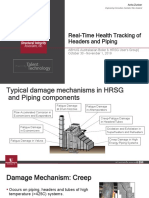 Real-Time Health Tracking of Headers and Piping