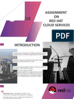 Assignment ON Red Hat Cloud Services