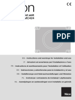 Manual Centrala Nice MC424L PDF