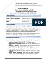 Curriculum Vitae Lesther Karina Nieves González Ingeniera de Sistemas Y Telecomunicaciones MATRICULA PROFESIONAL. No. 25864226526CND Datos Personales