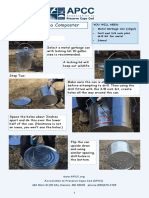 How To Make A Composter: You Will Need: Metal Garbage Can (10gal) Drill and 3/8 Inch Pilot Drill Bit For Metal Shovel