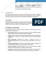 Lineamiento de Escritorio Limpio PDF