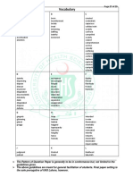 Vocabulary Syllabus