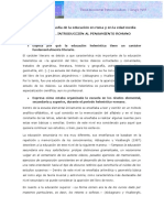 Filosofía 2. Actividad 3.1 INTRODUCCIÓN AL PENSAMIENTO ROMANO