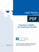 Legal Review VICARIOUS LIABILITY AN EMPLOYERS BURDEN PDF