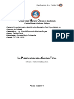 Planificación de La Calidad Total Umg 22 Marzo 2014