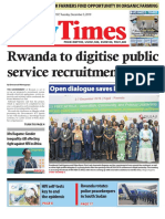 Rwanda To Digitise Public Service Recruitment: Times