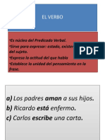 El Verbo. Clases. Complementos Del Sintagma Predicativo