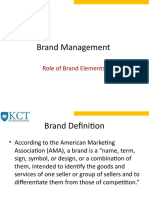 Brand Management: Role of Brand Elements