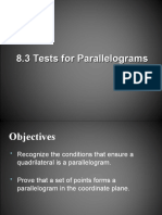 Tests For Parallelograms