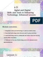 Non-Digital and Digital Skills and Tools in Delivering Technology-Enhanced Lessons