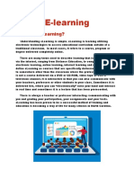 E-Learning: What Is Elearning?