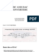 Adc and Dac Converters: BY:-PULKIT PARASHAR (17BEE080), Pritam Yaduvanshi (17bee079) Guide:-Prof. Akhilesh Nimje