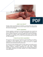 EL ABORTO Trabajo