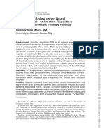 A Systematic Review On The Neural Effects of Music On Emotion Regulation: Implications For Music Therapy Practice