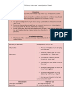 Emerson Gonzalez - Us History Interview Investigation Sheet