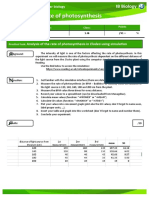 Practical: The Rate of Photosynthesis: IB Biology