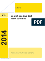 21 ks2 English Reading Reading Answer Booklet - Teacher