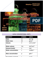 Relationship Between Concentrations