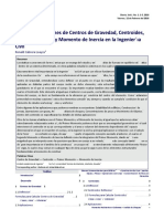 Ensayo: Aplicaciones de Centros de Gravedad, Centroides, Primer Momento y Momento de Inercia en La Ingenier Ia Civil