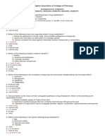 Pharmaceutical Chemistry Answer Key-PINK PACOP