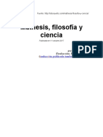 Deleuze Mathesis, Filosofía y Ciencia