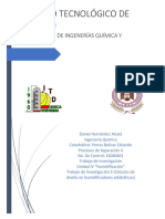 Trabajo de Investigación 5 (Cálculos en El Diseño de Humidificadores)