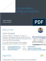 Introduction To Serverless Compute With Azure Functions: Callon Campbell Systems Architect
