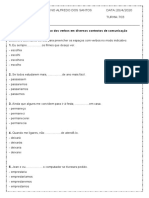 Atividade Sobre o Uso Dos Verbos em Diversos Contextos de Comunicação 20.04.2020