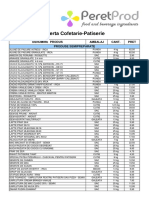 Oferta Cofetarie-Patiserie: Denumire Produs Ambalaj Cant. Pret Produse Semipreparate