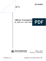 Allison Transmission HT, HTB, CLT, CLBT 700 Series Service Manual PDF