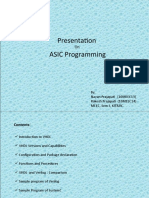 Presentation ASIC Programming: By, Nayan Prajapati (10MEEC13) Rakesh Prajapati (10MEEC14) MEEC, Sem-I, KIT&RC