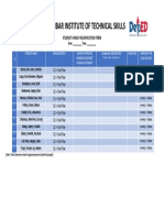 Richbar Institute of Technical Skills: Student-Family Reunification Form