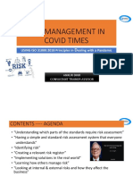 Risk Management in Covid Times: USING ISO 31000:2018 Principles in Ealing With A Pandemic