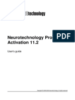 Neurotechnology Products Activation 11.2: User's Guide