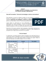 Guia Del Foro Tematico Unidad 3-Valoracion de Estrategias o Tecnicas de Enseñanza