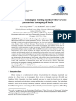 Application of Muskingum Routing Method With Variable Parameters in Ungauged Basin