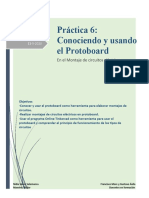 Actividad #6 Conociendo y Usando El Protoboard para Realizar Montajes de Circuitos Eléctricos