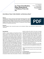 Conflict Management, Team Coordination, and Performance Within Multicultural Temporary Projects: Evidence From The Construction Industry