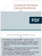 Annotations of Sucesos de Las Islas Filipinas