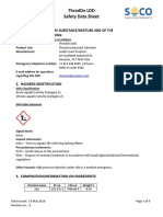 Thredon LDD Safety Data Sheet: 1. Identification of The Substance/Mixture and of The Company/Undertaking